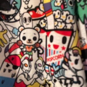 TOKIDOKI Colorful Graphic Short Sleeve Tee Shirt